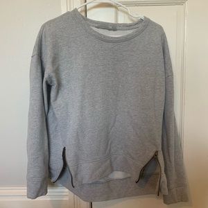 Athleta zipper detail sweatshirt